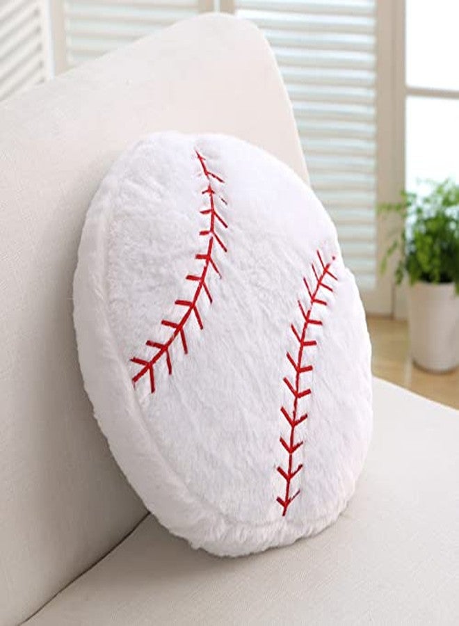 XIAOHONG 14inch Football Sports Pillow Plush Stuffed Sports Balls Soccer Toy Fluffy Baseball Throw Pillow Cushion Sofa Room Decoration Soft Sports Toy Gift - Image 1