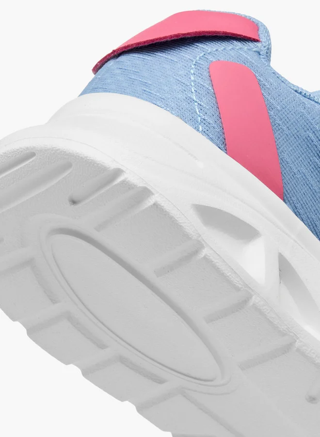 Dash Panelled Sports Shoes with Hook and Loop Closure