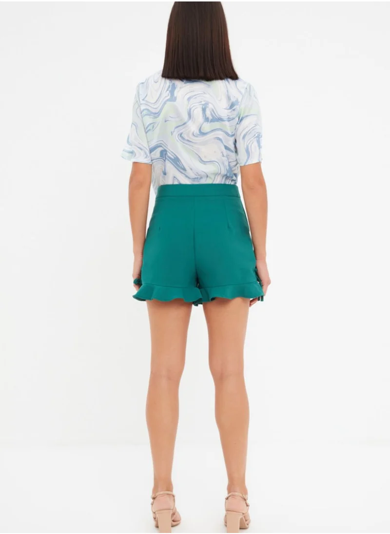 trendyol Ruffle Hem Tie Detail Shorts