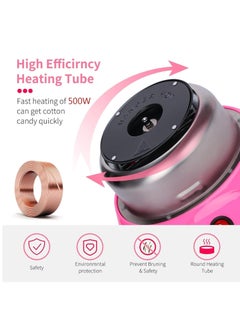 ARGT Cotton Candy Machine – 500W Candy Floss Maker for Kids & Adults, Works with Sugar-Free & Hard Candy, Easy to Use & Clean, Ideal for Birthday Parties, Includes Sticks & Scoop  - Image 2