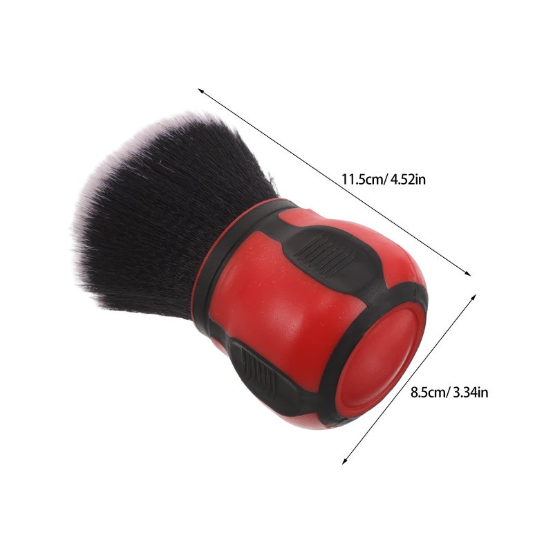 Red Auto Cleaning Brush with Soft Bristles for Automotive Interior and Exterior Detailing - Image 2