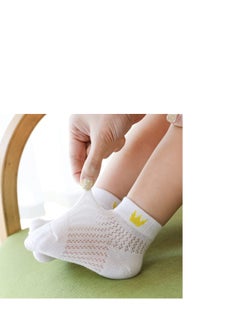 Excefore NUOBESTY 5Pairs Kids Cotton Socks Summer Breathable Casual Socks Low Cut Anklet Socks Short Children Socks for Boys Girls 6-8 Years Old Kids  - Image 4