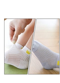 Excefore NUOBESTY 5Pairs Kids Cotton Socks Summer Breathable Casual Socks Low Cut Anklet Socks Short Children Socks for Boys Girls 6-8 Years Old Kids  - Image 3