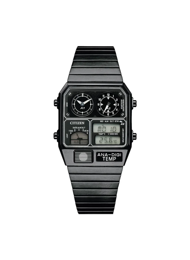 CITIZEN Men's Stainless Steel with Black Ion Plating Strap  Watch JG2105-93E - 40.6 x 32.5 mm
