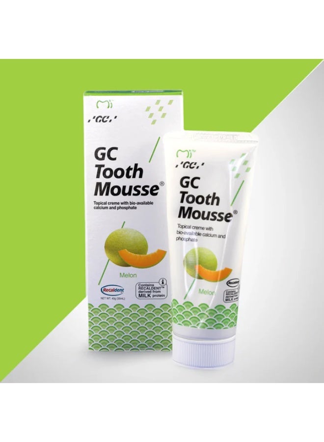 جي سي معجون أسنان مبيض من ماركة Dentalworldofficial GC، معجون مرمم للأسنان وخالي من السكر، للاستخدام الموضعي (بنكهة البطيخ)، 40 جرام. - Image 3