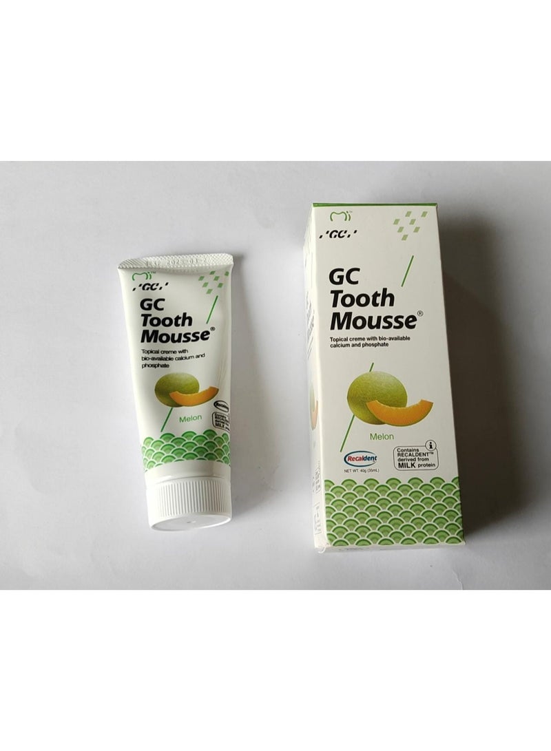 جي سي معجون أسنان مبيض من ماركة Dentalworldofficial GC، معجون مرمم للأسنان وخالي من السكر، للاستخدام الموضعي (بنكهة البطيخ)، 40 جرام. - Image 2