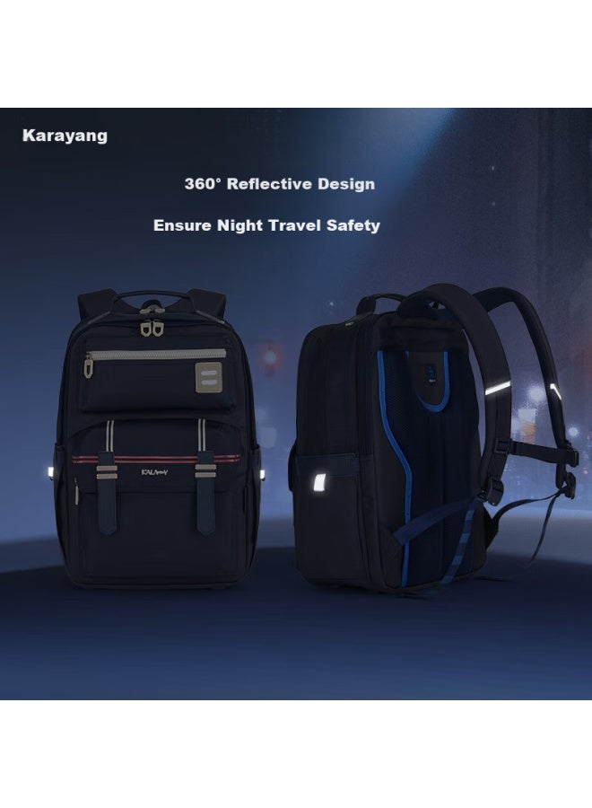 KaLay Kala·y Cloud Backpack For Middle And High School Students, Lightweight Anti-drop Spine Protection Large Capacity Backpack For Boys And Girls - Image 2