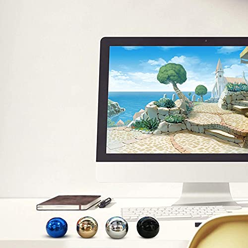 DOTSOG Desktop Ball Transfer Gyro Aluminum Alloy Kinetic Desk Toy Stress Relief Office Executive Gadgets Metal Ball Full Disassembly Rotary Decompression Toy - Image 4