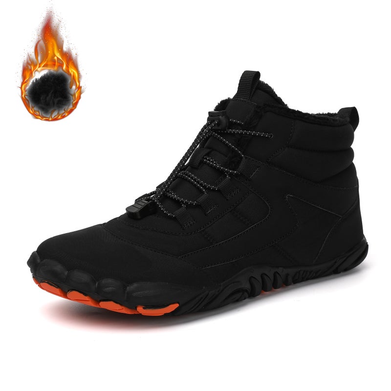Direct Selling Five-Finger Couple Cotton Shoes Fleece-Lined Thick Warm Snow Shoes Non-Slip Wear-Resistant Outdoor Sports Hiking Shoes - Image 3