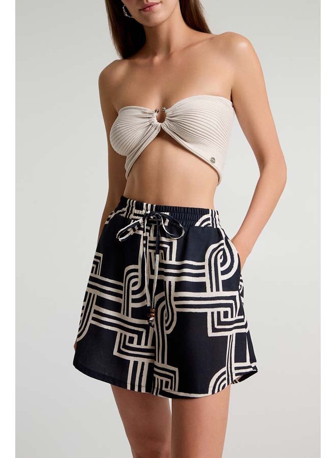 BSB High-waisted printed shorts - Image 4