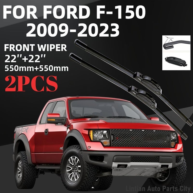 For Ford F150 Windshield Wipers 22 Inch All Season Quiet Durable Easy Installation Pair Pack - Image 2