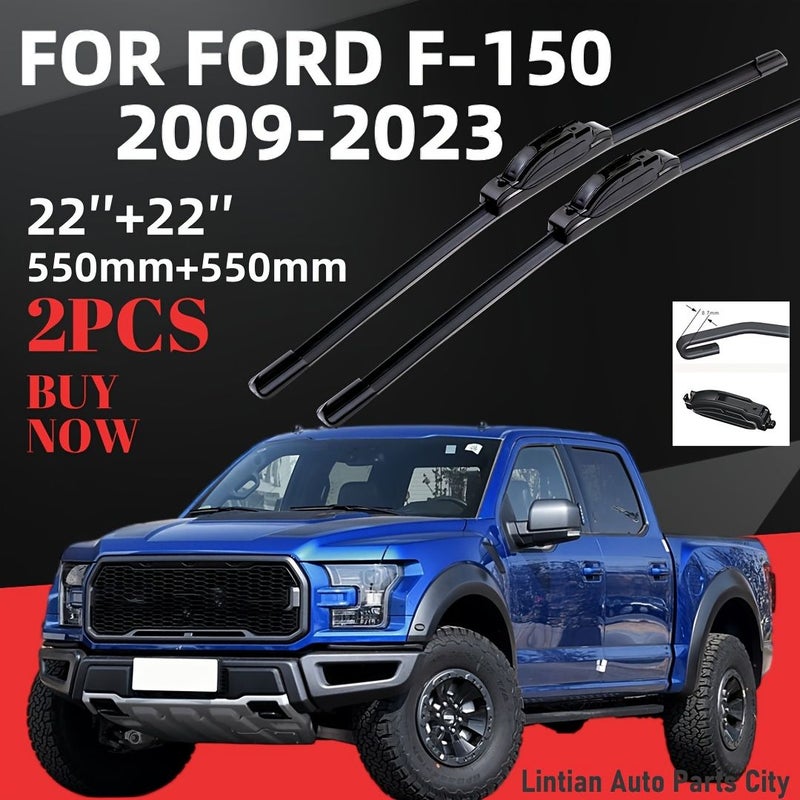 For Ford F150 Windshield Wipers 22 Inch All Season Quiet Durable Easy Installation Pair Pack - Image 3