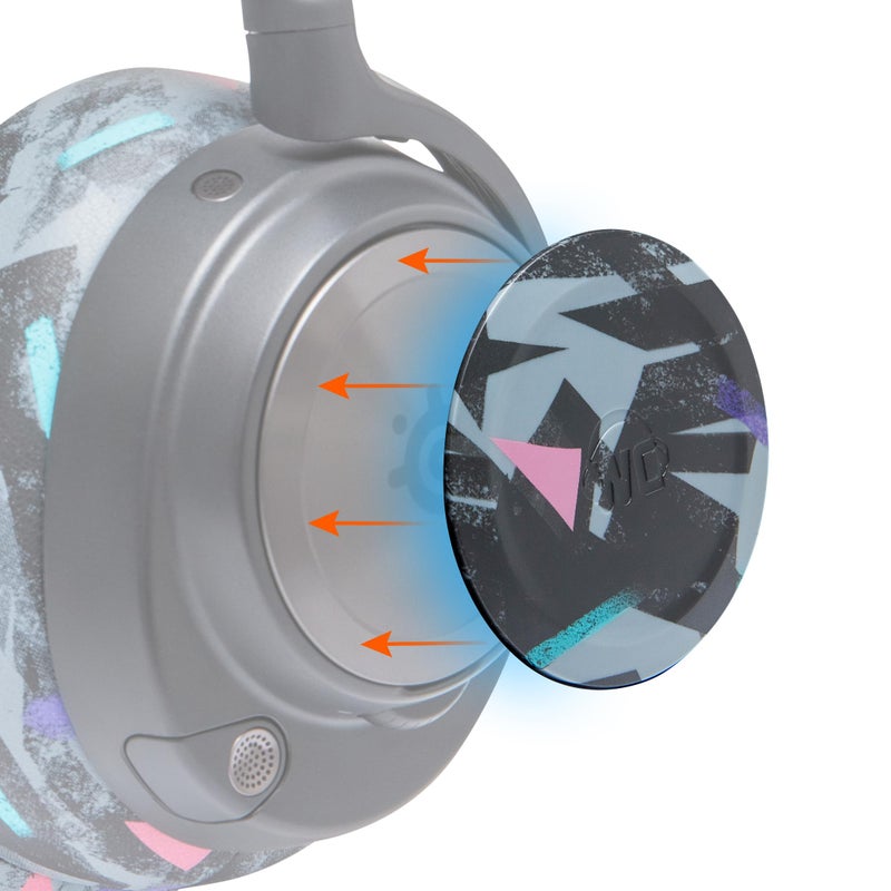 WC Side Plates for Arctis Nova Headsets, by Wicked Cushions | Fits Arctis Nova Pro Wireless/Pro Wired/Nova Elite/Nova 7 / 7X / 7P | 90's Black - Image 1