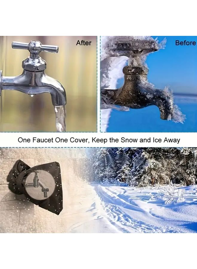Outdoor Faucet Anti Freeze Cover 1pc Oxford Cloth Waterproof Insulation Winter Protection Sleeve - Image 4
