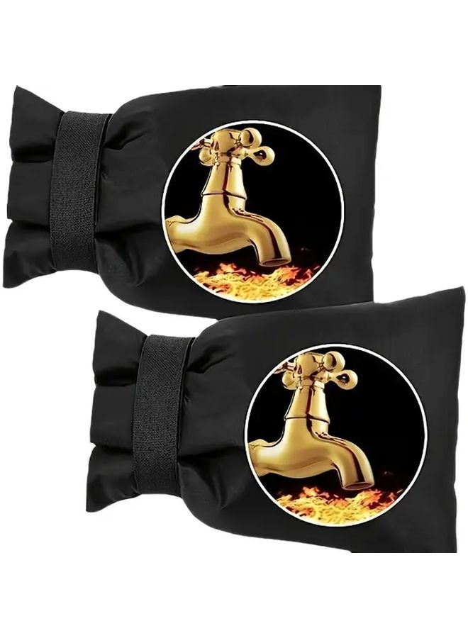 Outdoor Faucet Anti Freeze Cover 1pc Oxford Cloth Waterproof Insulation Winter Protection Sleeve - Image 5