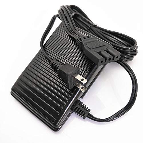 YEQIN Foot Controller and Power Cord 359102001 Slots Half Round for Singer Machines Foot Pedal Control Fits Many Sewing Machine Babylock Elna Viking Juki Jaguar Necchi Riccar Simplicity White - Image 3