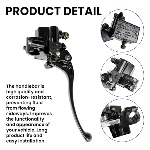 luxlead 7/8" Brake Master Cylinder Kit Handlebar Front Right Side Brake Lever Compatible with Honda TRX TRX250 TRX300 350 400 450 Rincon Foreman Rancher - Image 3