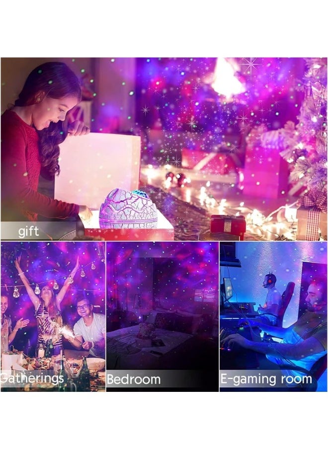 Generic Galaxy Star Projector Dinosaur Egg Starry Light with Wireless Music Player, Night Light with White Noise, Nebula,Timer & Remote Control Best Gift & Decoration for Children's and Adults' Bedroom  - Image 2
