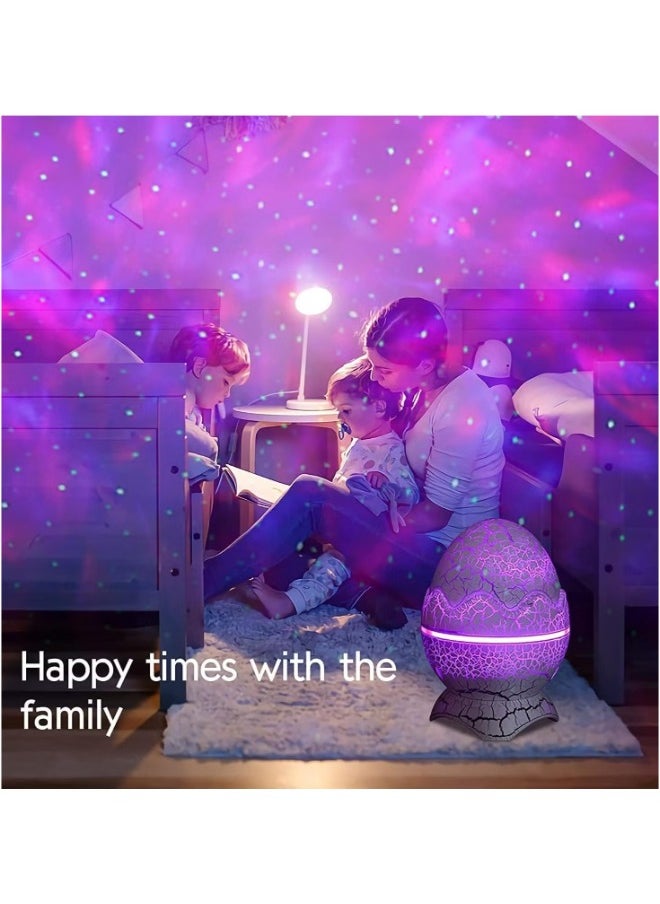 Generic Galaxy Star Projector Dinosaur Egg Starry Light with Wireless Music Player, Night Light with White Noise, Nebula,Timer & Remote Control Best Gift & Decoration for Children's and Adults' Bedroom  - Image 4