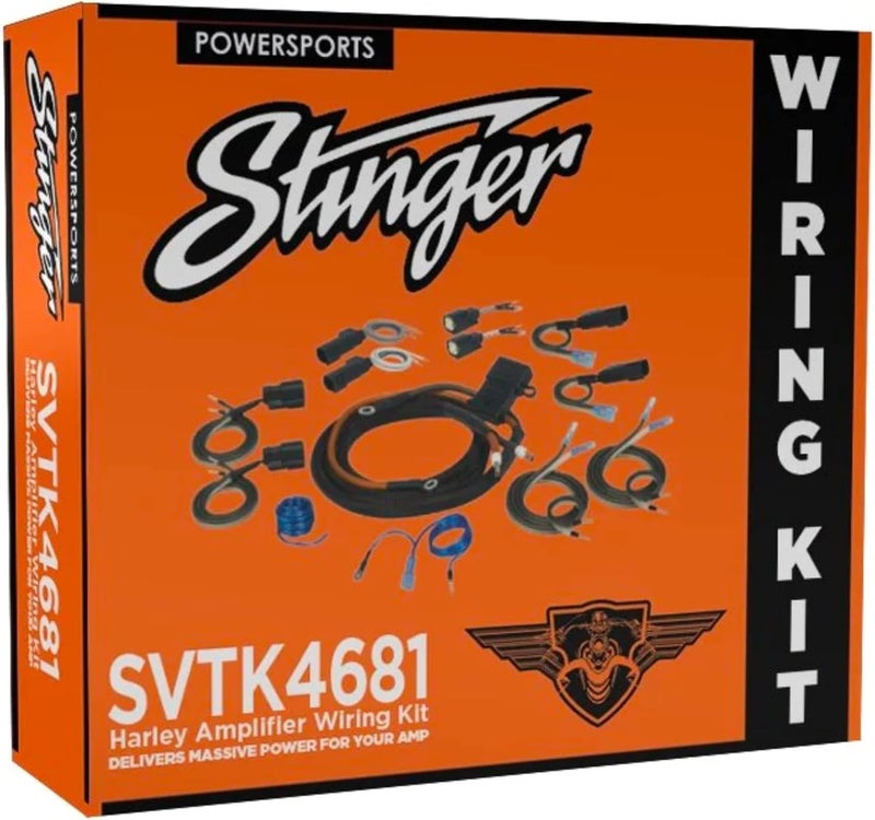 STINGER Harley-Davidson Touring Motorcycles (1998-Present) 2/4 Channel Universal Amplifier Wiring Kit, Direct Fit Wiring, Harley Davidson Road Glide & Street Glide, (SVTK4681) - Image 2