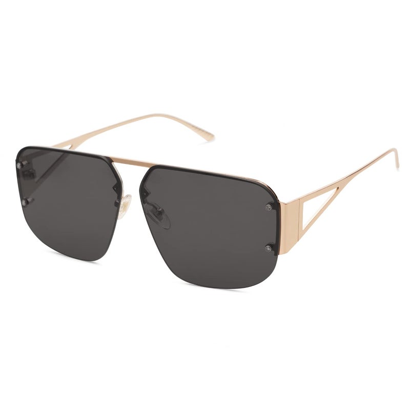 SOJOS Trendy Aviator Sunglasses Mens Womens Retro Metal Rimless Frame Shades Lentes De Sol Para Mujer SJ1192 Gold - Image 4