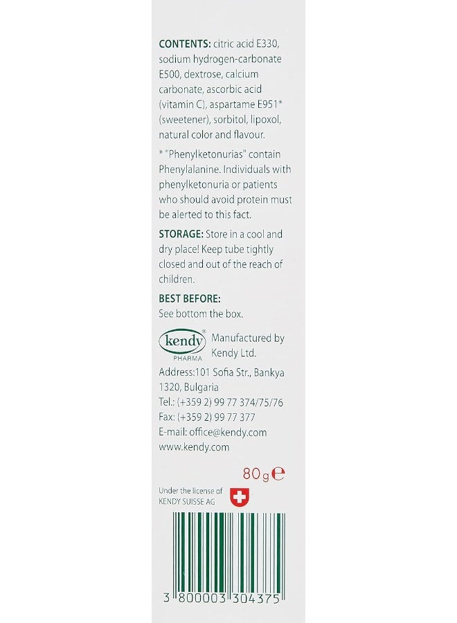 Sanovit Calcium +  C - 20 Effervescent Tablets Lemon Flavour  - Image 5