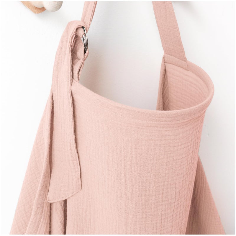 MairMore Muslin Nursing Covers for Breastfeeding Privacy Breast Feeding Cover with Arch Neckline for Mom and Baby Breathable 100 Cotton Nursing Apron Multiuse Stroller Cover - Image 3