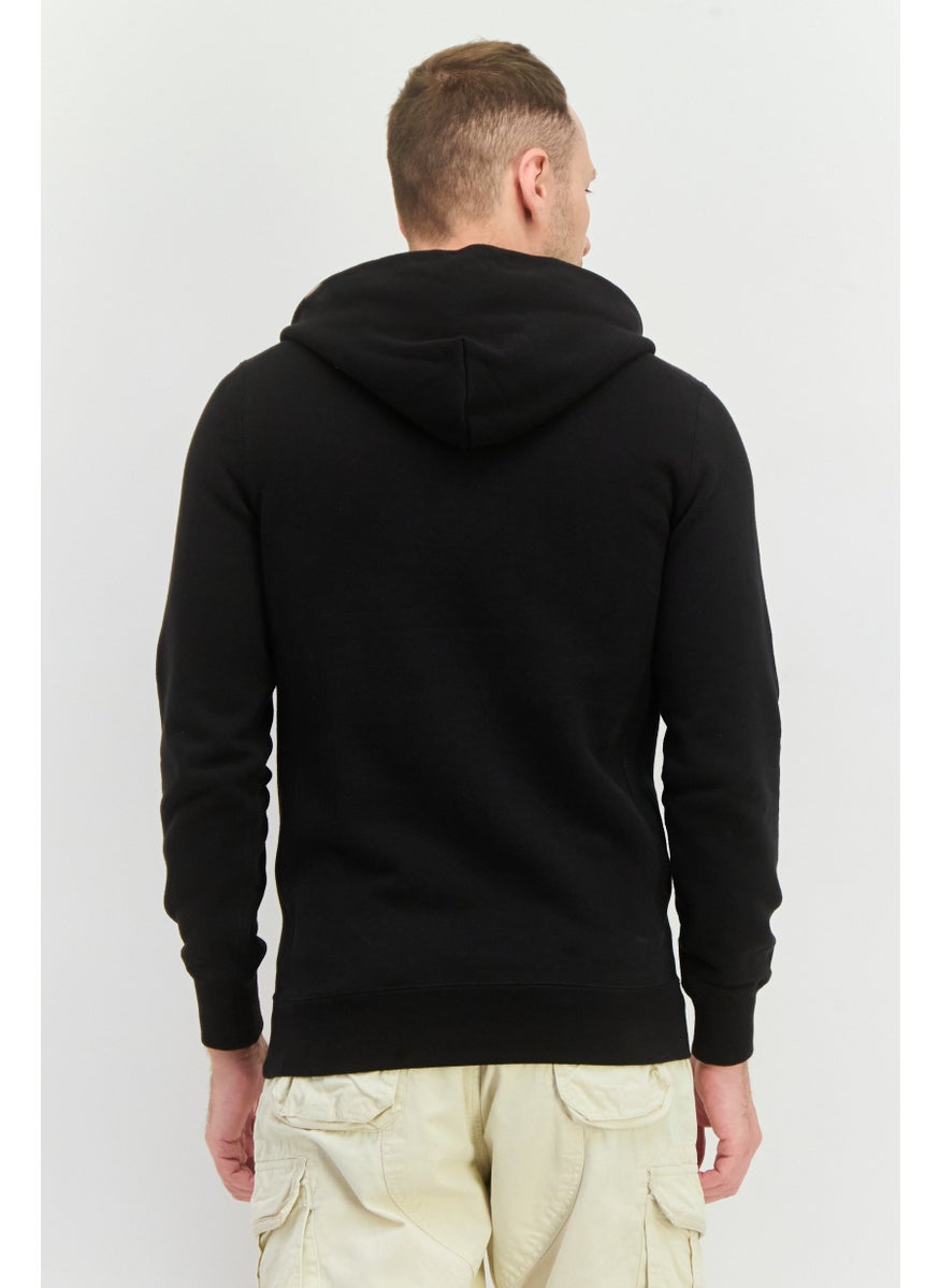 Puma x Select Men Sportswear Fit Long Sleeve Hooded Outdoor Sweatshirt, Black  - Image 2