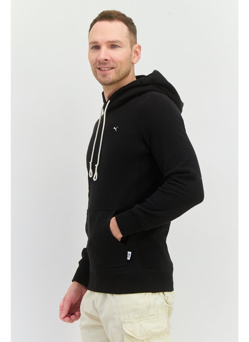 Puma x Select Men Sportswear Fit Long Sleeve Hooded Outdoor Sweatshirt, Black  - Image 4