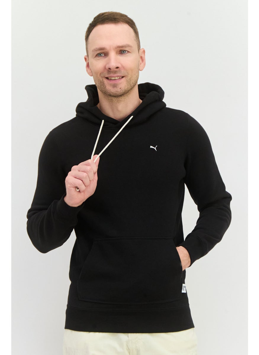Puma x Select Men Sportswear Fit Long Sleeve Hooded Outdoor Sweatshirt, Black  - Image 1