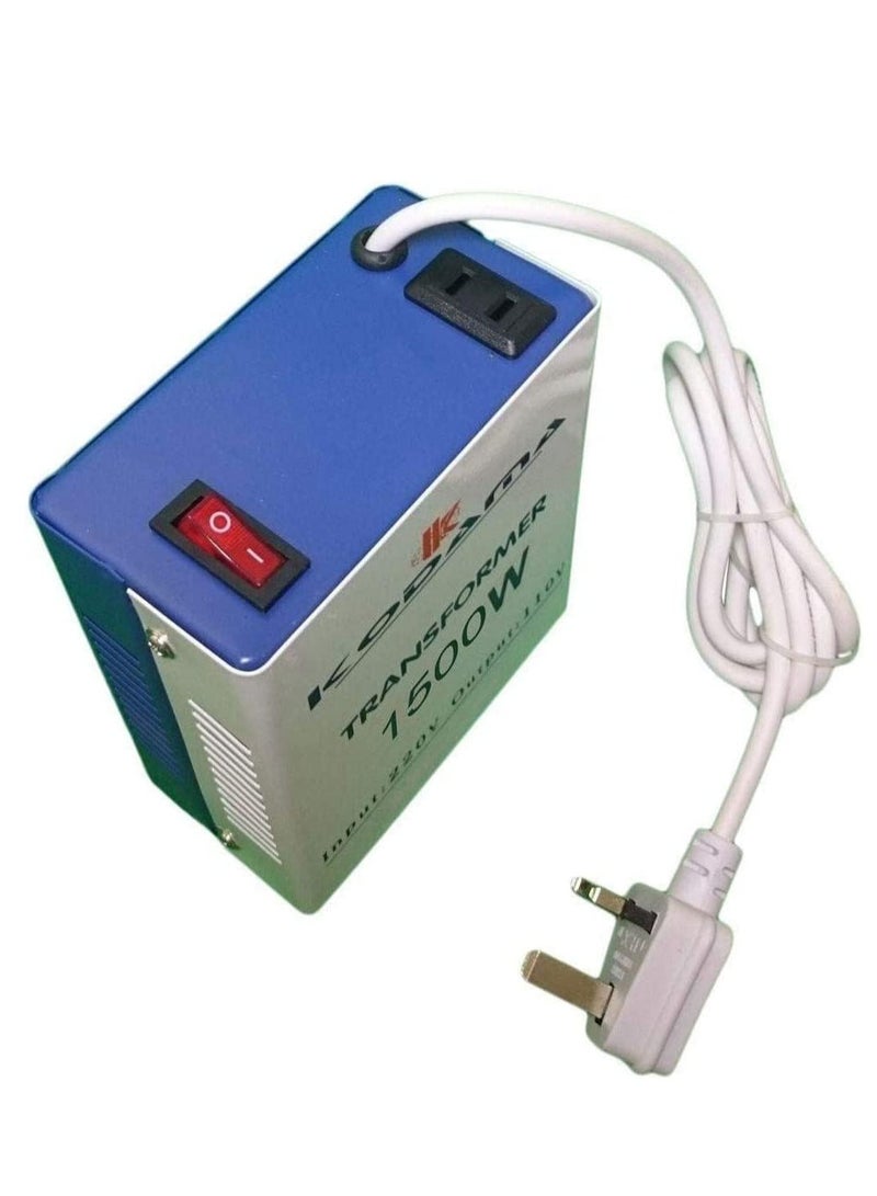 KODAMA Transformer 220V to 110V 1500W Power Converter 220V to 110V 1500-Watt UK plug Multi color - Image 2