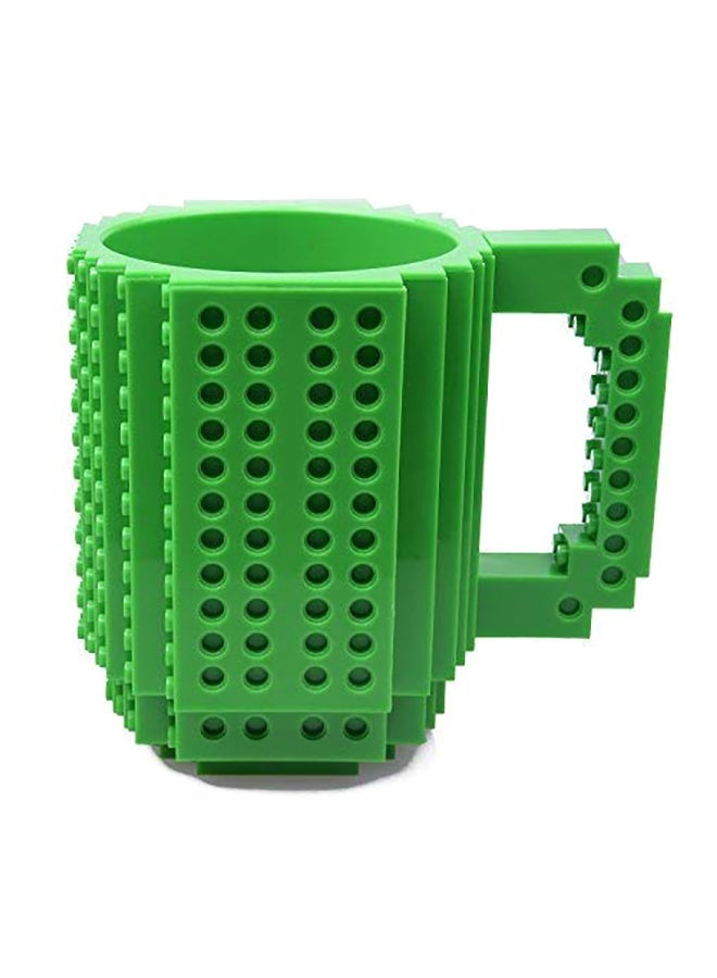 NIBEMINENT Building Blocks Puzzle Coffee Mug Green - Image 1