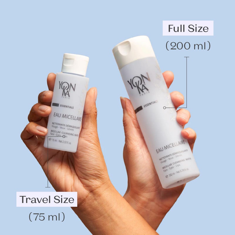 Yonka Eau Micellaire Travel Size | Micellar Water and Cleansing Makeup Remover | Gentle Face Wash with Rose and Chamomile to Remove Impurities and Hydrate | Paraben-Free | 2.53 fl oz - Image 4