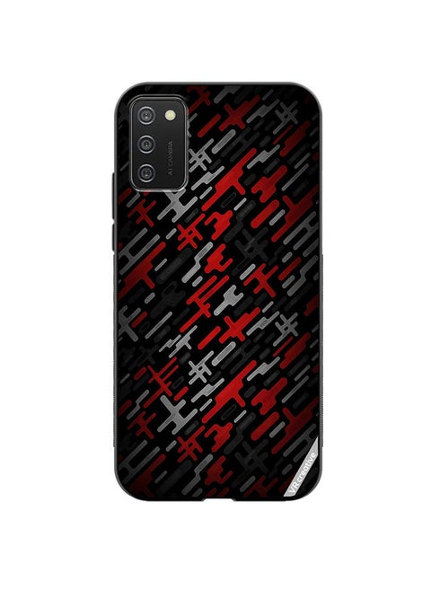 Protective Case Cover For Samsung Galaxy A02s Abstract Design Multicolour