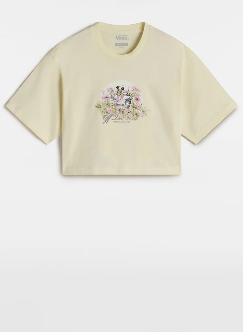 VANS Kids Birdsong Relaxed Fit Cropped T-Shirt
