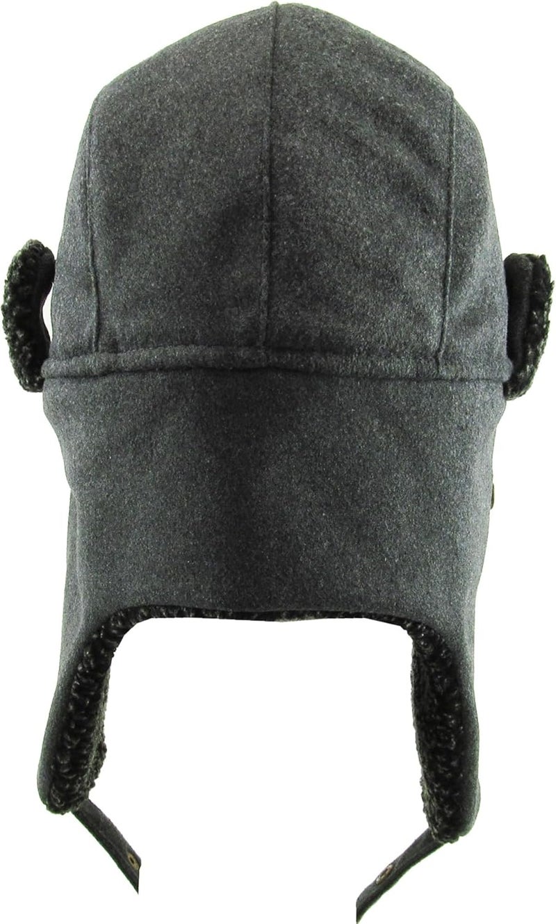 KBETHOS Wool Blend Aviator Trapper hat Trooper Ear Flaps Ushanka Eskimo Russian Warm Winter Cold… - Image 4