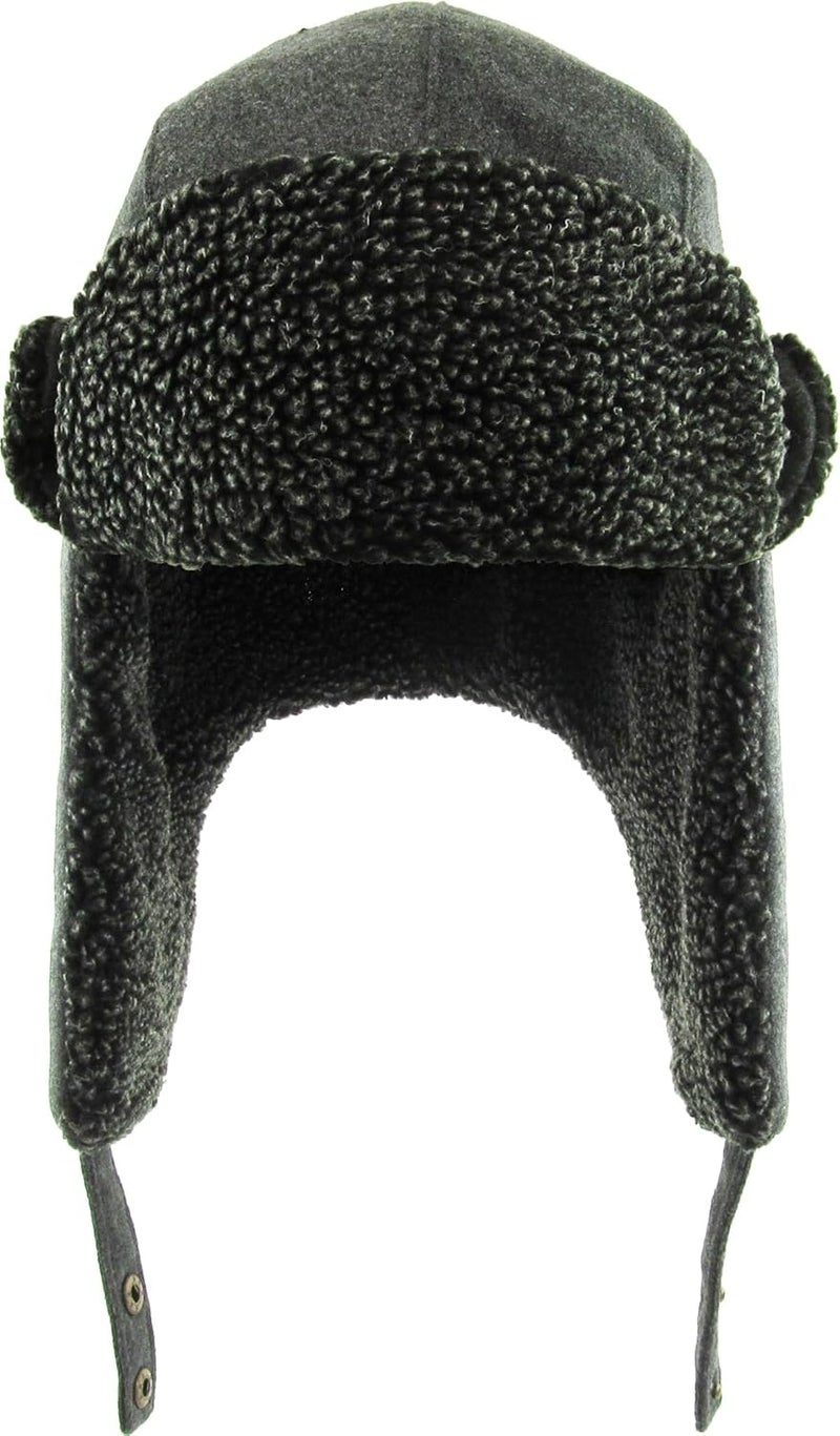 KBETHOS Wool Blend Aviator Trapper hat Trooper Ear Flaps Ushanka Eskimo Russian Warm Winter Cold… - Image 2