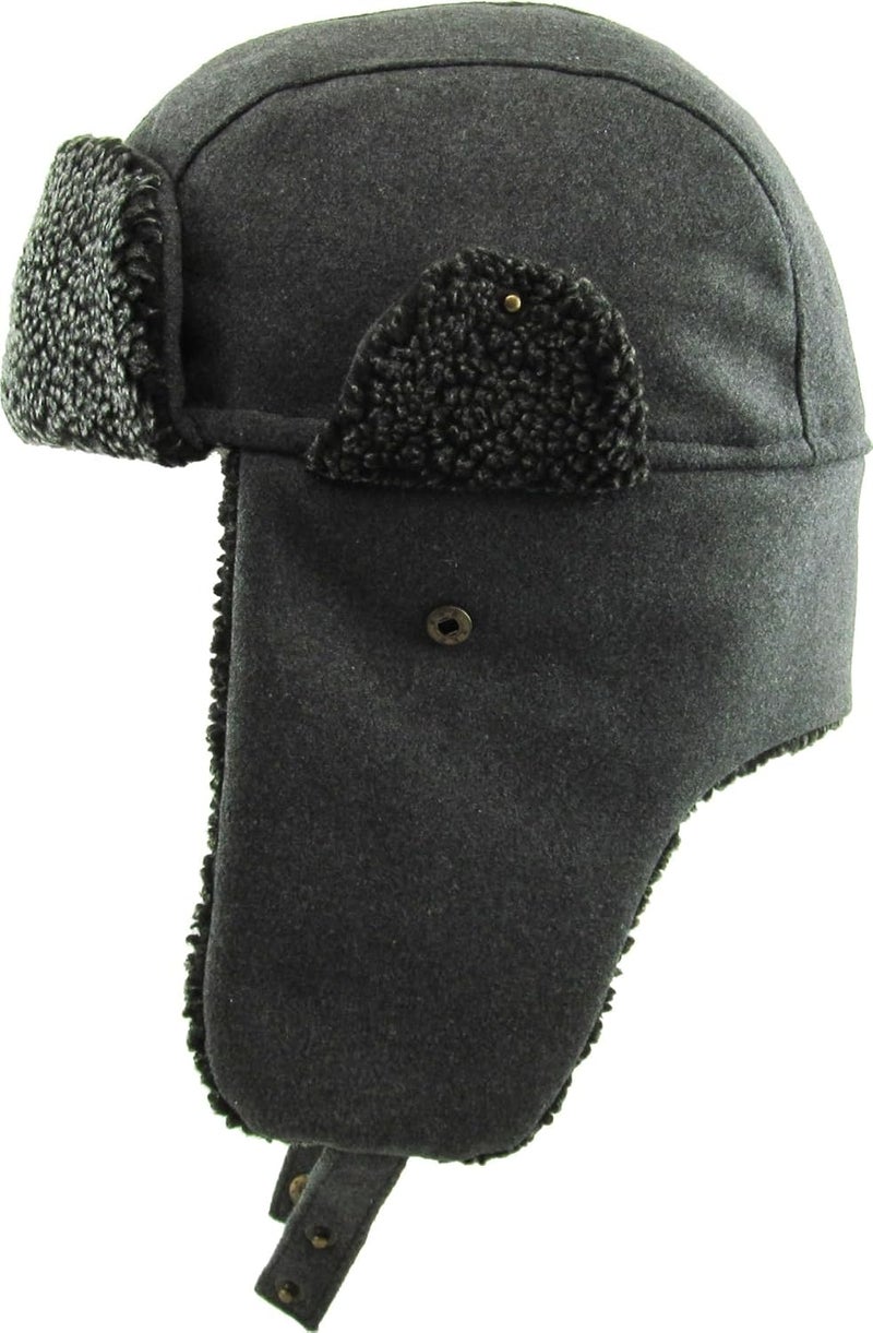 KBETHOS Wool Blend Aviator Trapper hat Trooper Ear Flaps Ushanka Eskimo Russian Warm Winter Cold… - Image 3