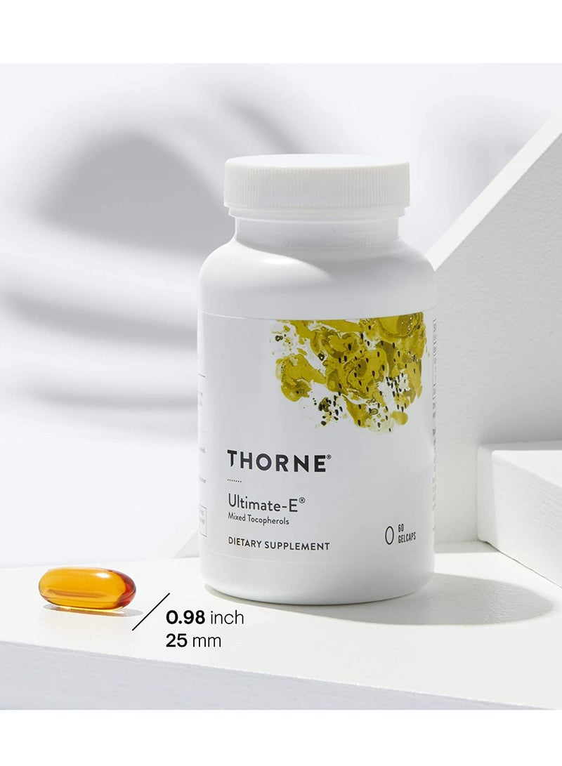 Thorne مكمل غذائي Ultimate-E Mixed Tocopherols 60 كبسولة هلامية - Image 3
