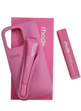 Silicone Lip Holder for Cell Phone, Lip Gloss Adhesive Sleeve for Phone, Lip Holder Stick-on Phone Case, Back Stick On Holder for iPhone Phones（Ribbon） - view 2