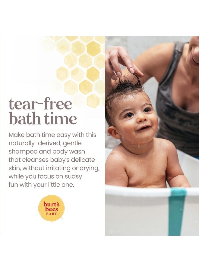Burt's Bees Baby Sensitive Shampoo and Wash, Fragrance Free, Tear Free, Pediatrician Tested, 98.7% Natural Origin, 21 Fluid Ounces - Image 5