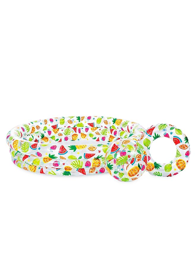 انتكس مجموعة حوض سباحة بثلاث حلقات 59469Np مع حوض سمك - Image 2