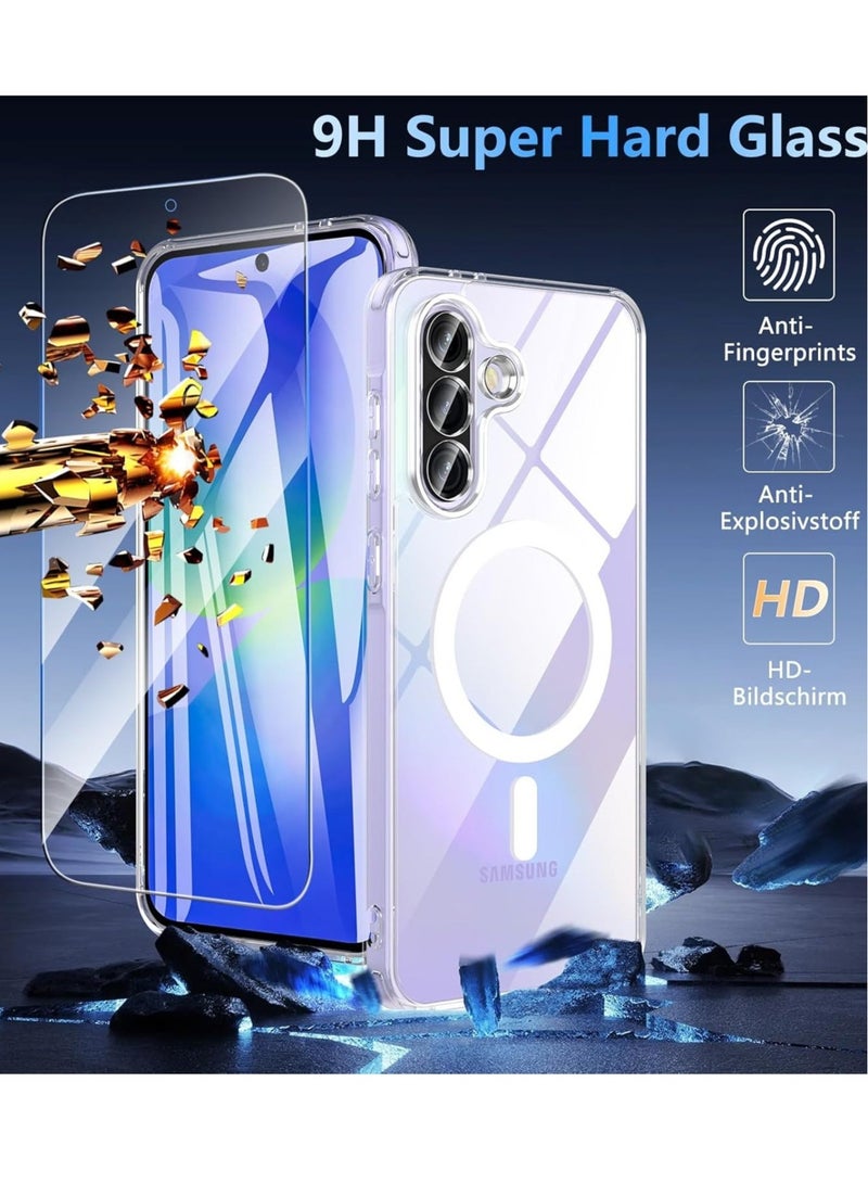 ELTRAZONE 2-in-1 Samsung Galaxy A36 5G Case with MagSafe Compatibility – Anti-Yellow, Shockproof Protection with Screen Protector – Premium, Impact-Resistant Clear Cover for Samsung A36 5G (2025) – Durable, Stylish, and High-Performance Case for Ultimate Protection - Image 3