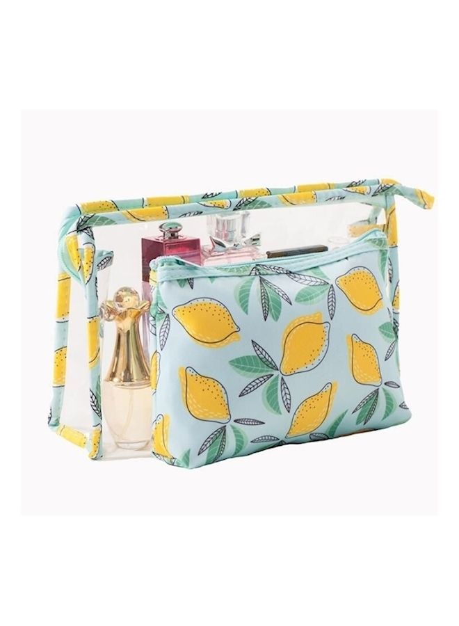 نيبمينينت حقيبة محمولة ومزودة بسحاب للمكياج ومستحضرات التجميل، قطعتان متعدد الألوان - Image 2