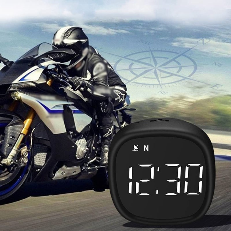Eacam Upgraded simple practical design LED Digital Car HUD Headup Display Speedometer Support MPH/KMH Time Display Overspeed Alarm Fatigue Driving Reminder with Light Sensor All storage space compatible - Image 3