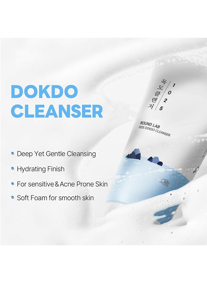 راوند لاب منظف الوجه الرغوي 1025 Dokdo ، غسول منظف مرطب ، منظف رغوي شمبانيا لطيف بحمض الهيالورونيك الثلاثي ، يرطب وينظف البشرة من الشوائب (150 مل / 5.07 أونصة سائلة)  ... - Image 2