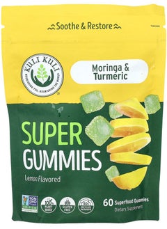 Kuli Kuli Super Gummies Moringa & Turmeric Lemon 60 Superfood Gummies  - Image 1