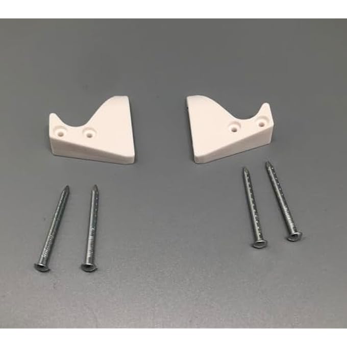 Replacement Part For Velux Roof Window Roller Shutters  1 Pair Rhl And Rg Retaining Claws White Window Blind Hooks  Inner Blind And Privacy Screen - Image 1