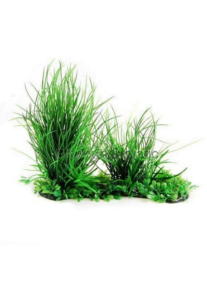 CNZ Aquarium Aquascape Artificial Plastic Plant, 10-inch x 8-inch, Green