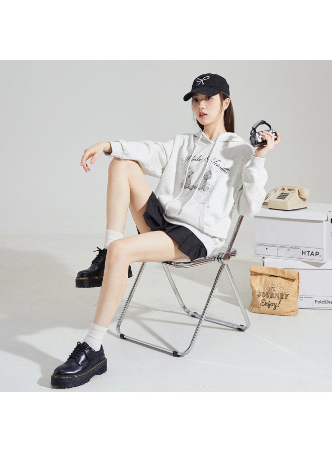 TonLion Women'S Hoodie Spring/Fall Hoodie For Women High-End Stylish Knit Hooded Cartoon Rhinestone Long Sleeve Sweatshirt - Image 5